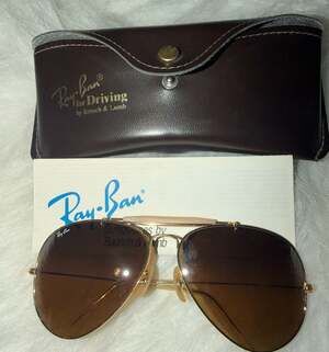 1993 Ray-Ban Vintage Driving Sunglasses Bausch & Lomb Case